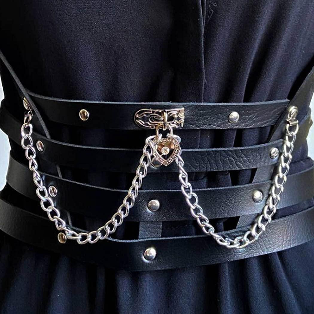 Phụ nữ da gợi cảm Bondage Chuỗi thắt lưng Thắt lưng thắt lưng thắt lưng
