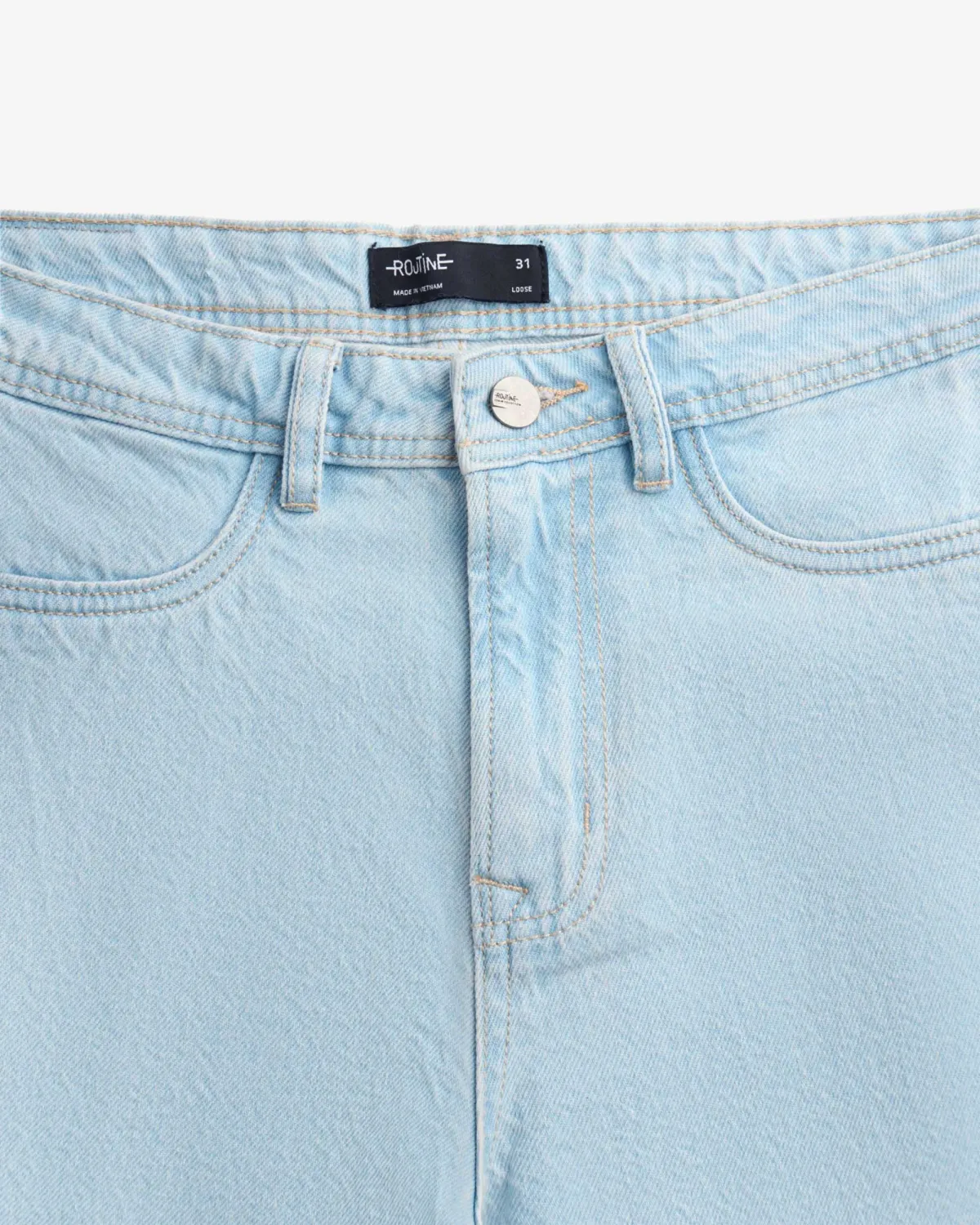 Quần Denim Nam / Quần jean Ống Rộng Túi Sườn Form Loose - ROUTINE 10S26DPA039