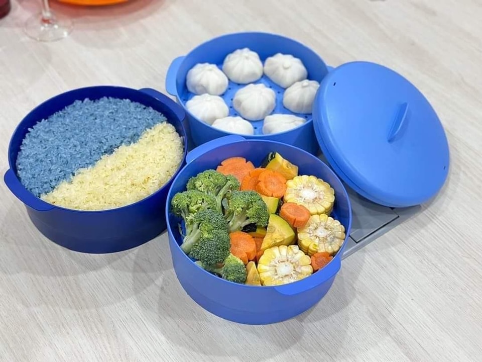 XỬNG HẤP 3 TẦNG STEAM IT MÀU TÍM