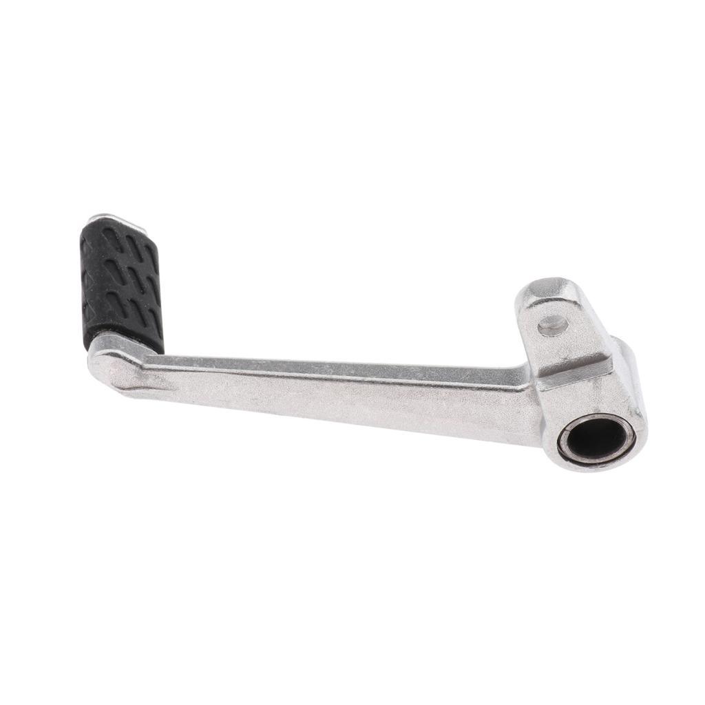 2pcs Silver Motorcycle CNC Adjustable Folding Gear Shift Lever