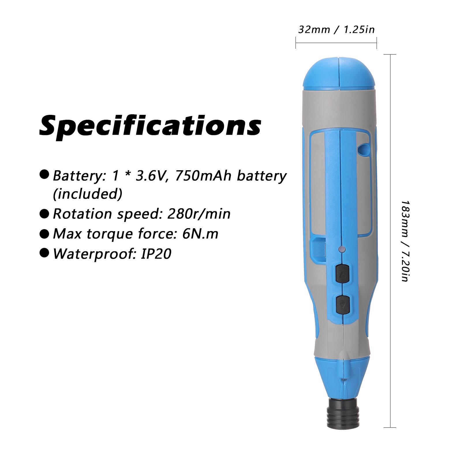 Cordless 4.0V USB Rechargeable Multi-use Electric Screwdriver 42pcs Screw Drill Bit Set Mini Power Tool Multifunction