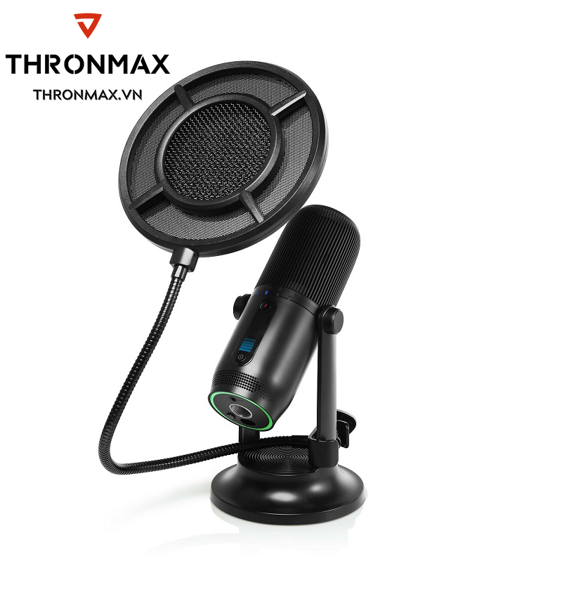 Bộ KIT Microphone Thronmax Mdrill One Pro M2P Black - Hàng chính hãng
