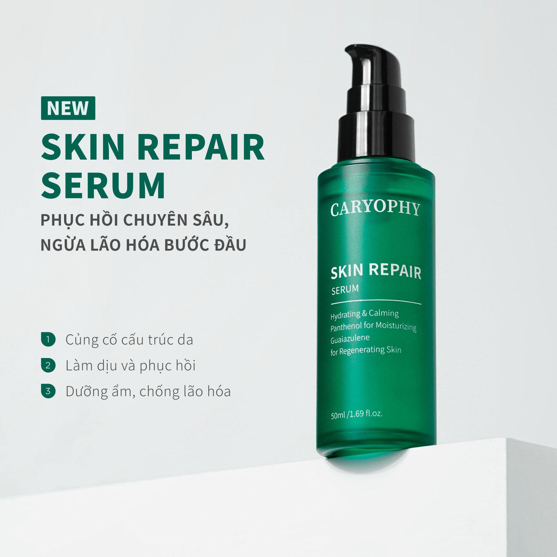 Tinh Chất Phục Hồi, Dưỡng Ẩm Và Làm Dịu Da Caryophy SKIN REPAIR Serum 50ml
