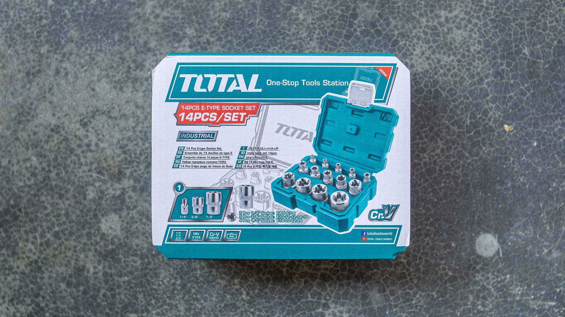 BỘ 14 ĐẦU TUÝP LOẠI E TOTAL THKTETS0114 - HÀNG CHÍNH HÃNG