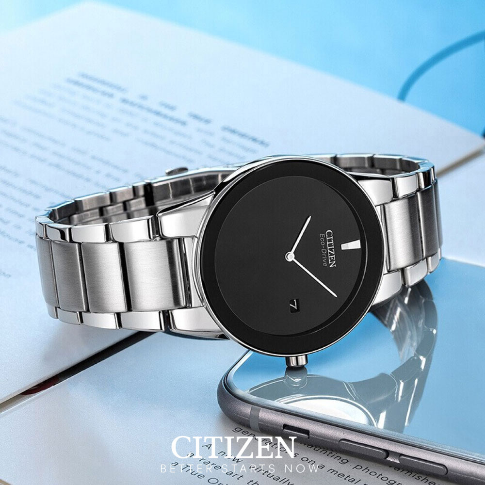 Đồng Hồ Nam Citizen Dây Thép Không Gỉ AU1060-51E - Mặt Đen