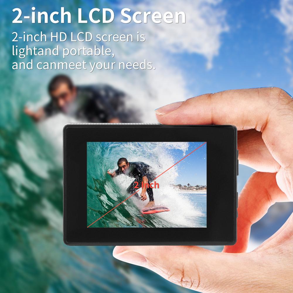 H9R Camera Hành Động Ultra HD 4K WiFi Điều Khiển Từ Xa Máy Quay Video Thể Thao 2.0 "170D Đi Chống Nước Pro Thể Thao máy Quay Đầu Ghi Hình DV