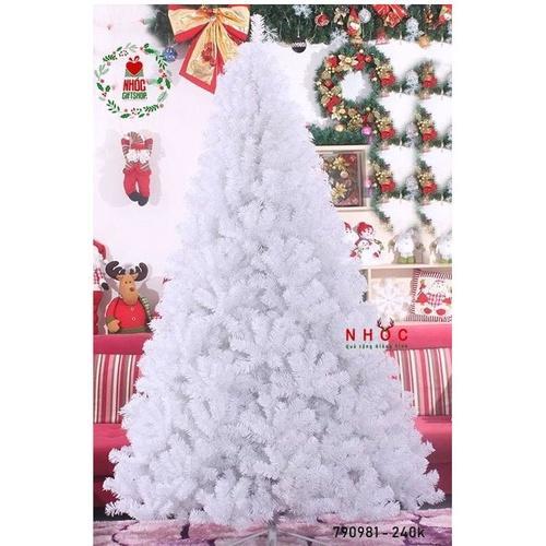 Cây thông noel màu trắng 1m5