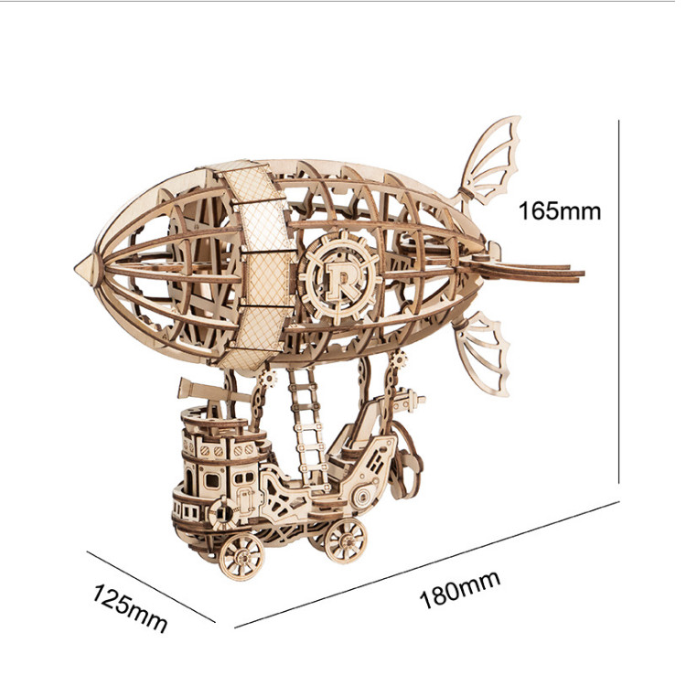 Đồ chơi lắp ráp gỗ 3D Mô hình Khinh Khí Cầu Airship TG407