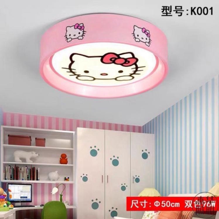Đèn trần phòng trẻ em,đèn trần hình kitty hồng DT DDT