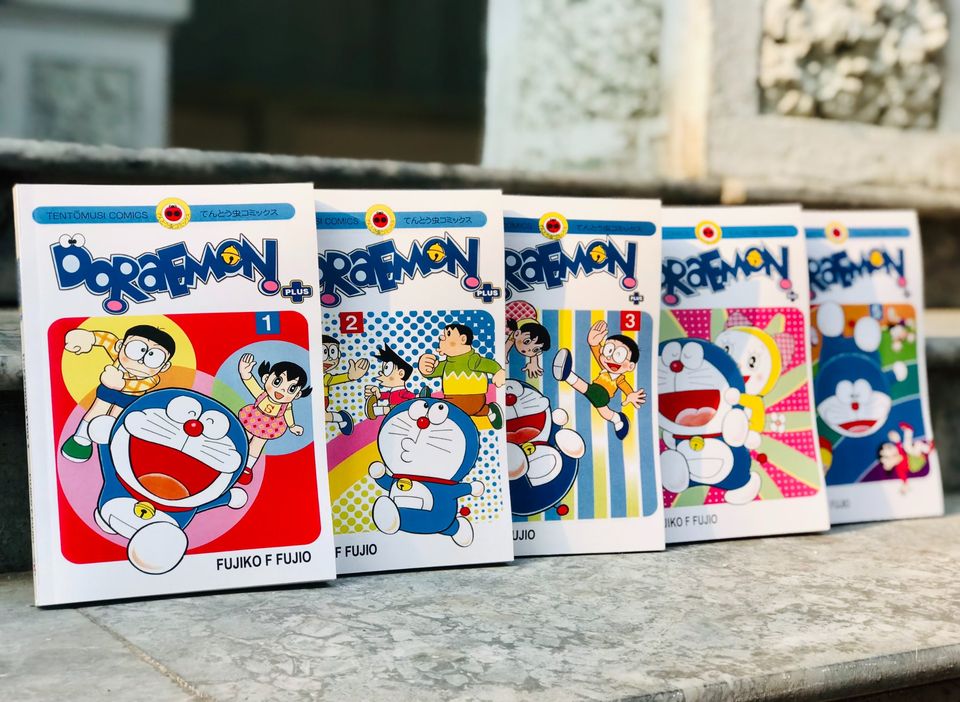 Doraemon và doraemon plus tiếng anh in giấy chống lóa