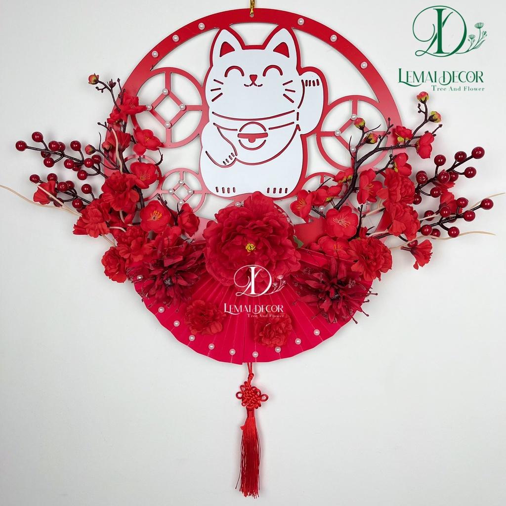 Vòng hoa treo cửa trang trí đường kính 35-45cm