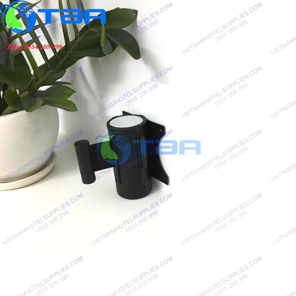 Trụ chắn gắn tường màu đen 2m với dây căng màu đen nhập khẩu cao cấp