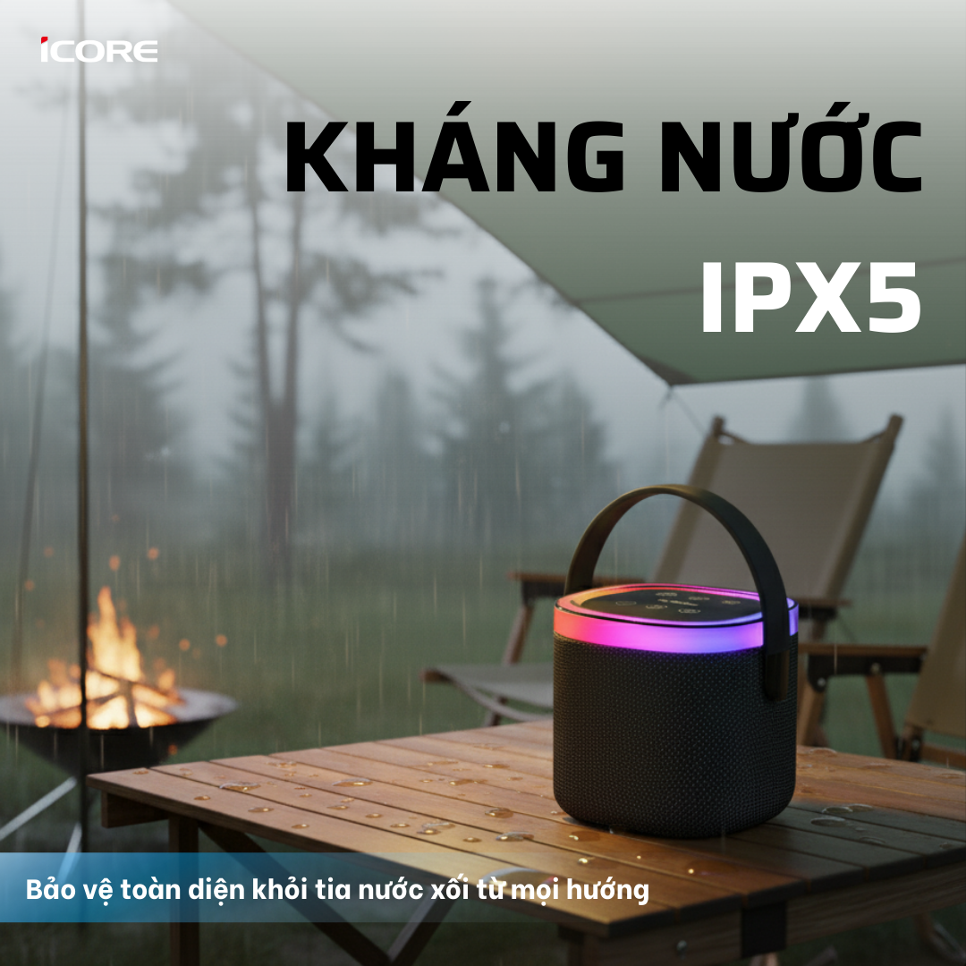 Loa Bluetooth iCore BS28 – Âm Thanh Mạnh Mẽ, Thiết Kế Hiện Đại - HÀNG CHÍNH HÃNG