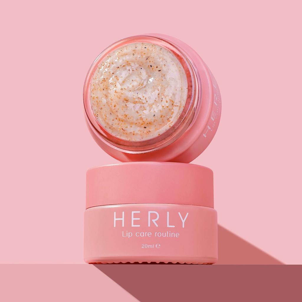 Tẩy tế bào chết môi HERLY Lip Scrub 20ml dưỡng môi mềm mịn