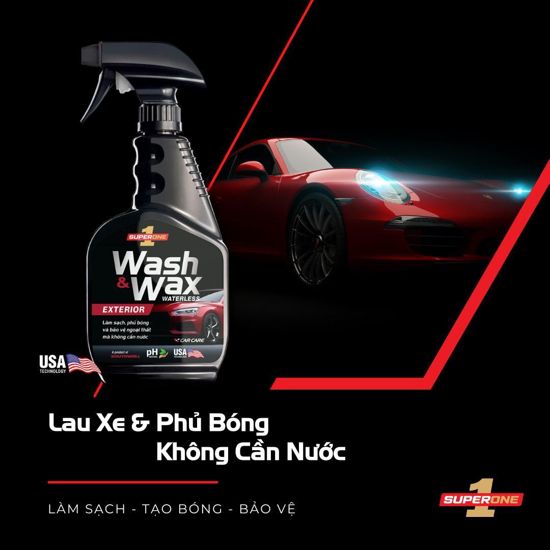 Dung Dịch Lau Xe Và Phủ Bóng Ngoại Thất Không Cần Nước SUPERONE Waterless Wash And Wax - Exterior SOUTHWALL A201