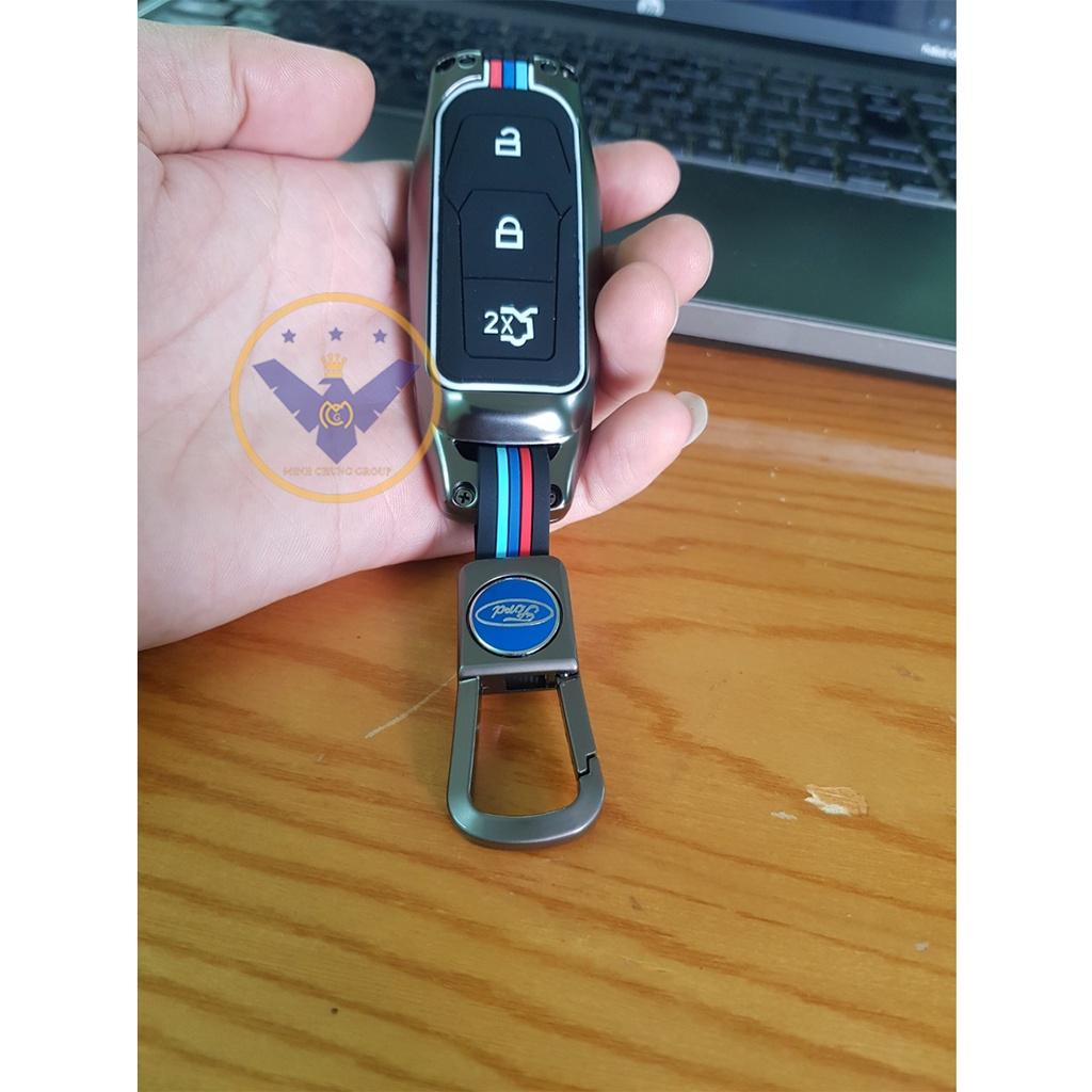 Ốp chìa khóa titan cao cấp cho xe Ford Ranger - Móc chìa khóa thông minh Smartkey