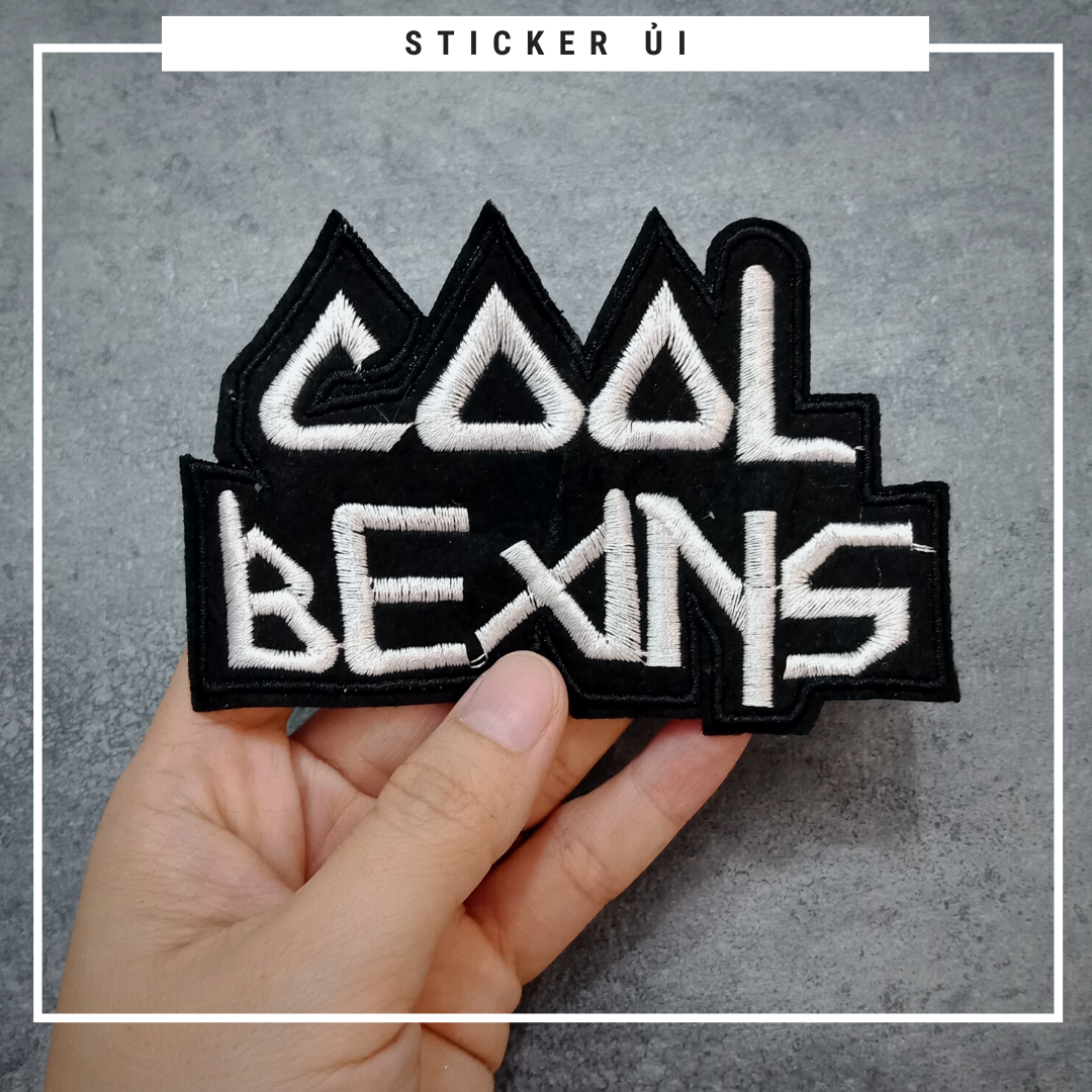 Phụ kiện trang trí áo thun tay lỡ unisex: Logo Sticker Patch Ủi Quần Áo, BALO, quần jogger chuẩn local brand streetstyle