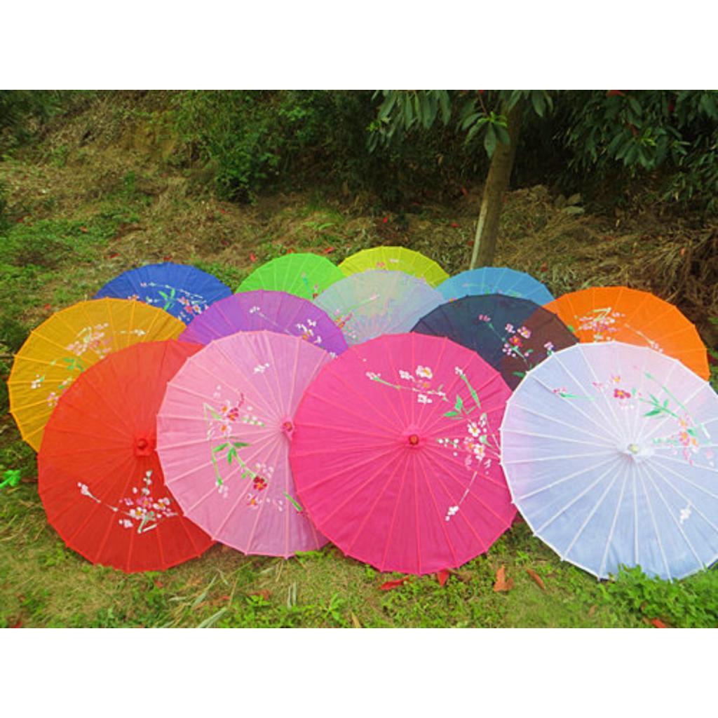 (Có sẵn) Ô mèo múa dân tộc kích cỡ trẻ em và người lớn siêu đẹp nhiều màu sắc