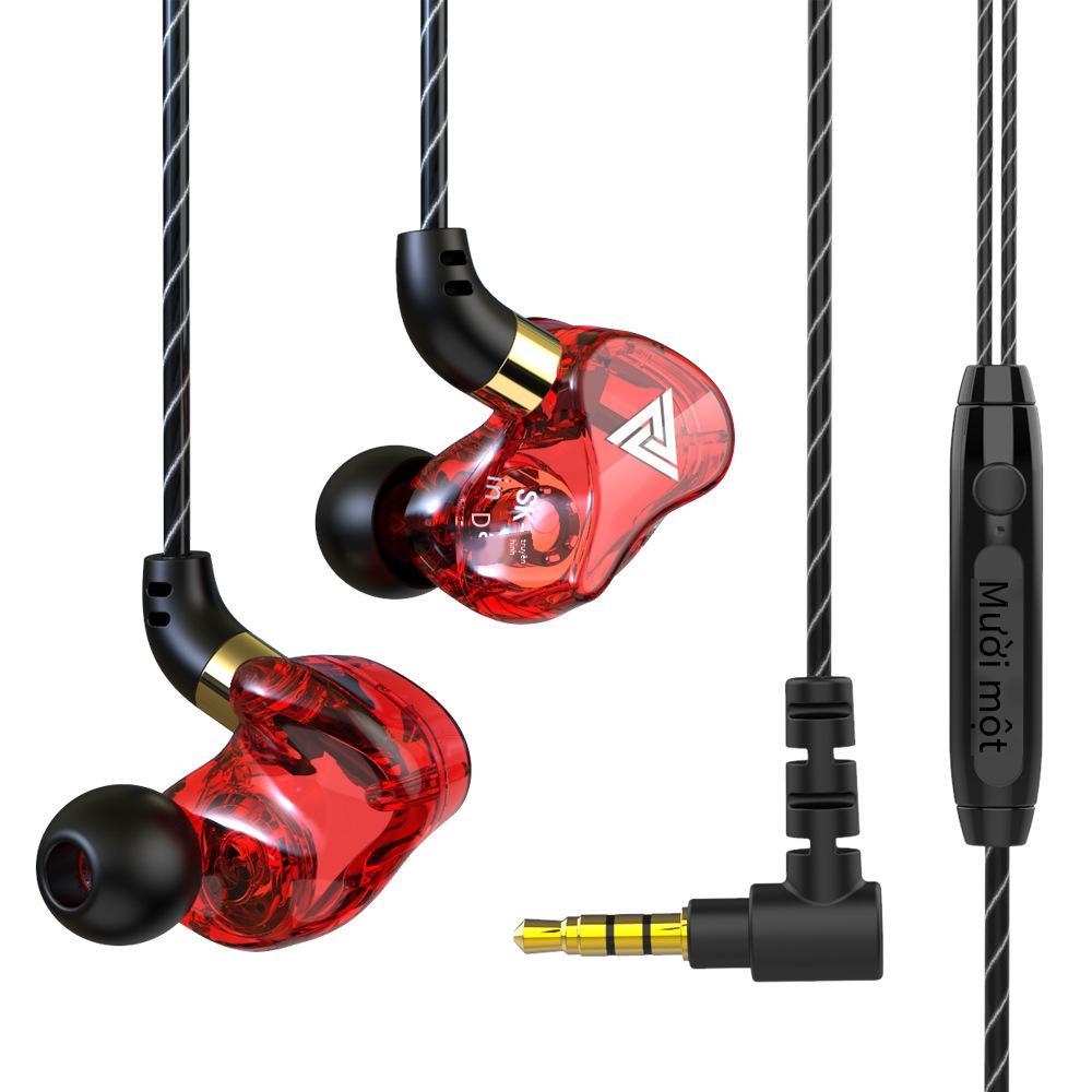 Khuyến mại QKZ SK7 In-Ear Tai nghe Dynamic Tai nghe Nút tai có dây HIFI Nghe Tai nghe Chơi game DIY Tai nghe trò chơi