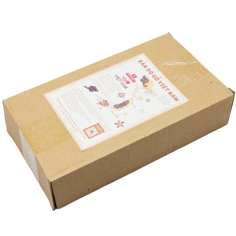 Bộ Tranh Xếp Hình Gỗ Bản Đồ Việt Nam - Size S - 60 x 40 cm - Bách Mộc