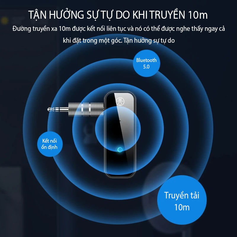 Thiết Bị Thu Phát Không Dây 3.5mm AUX Bluetooth 5.0 C28