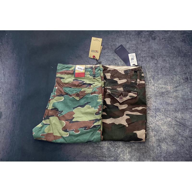 Quần short_dã ngoại_du lịch - Camo trắng xanh