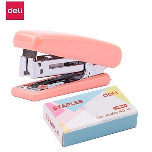 Dập ghim số 10 kèm hộp kim Deli - 0254