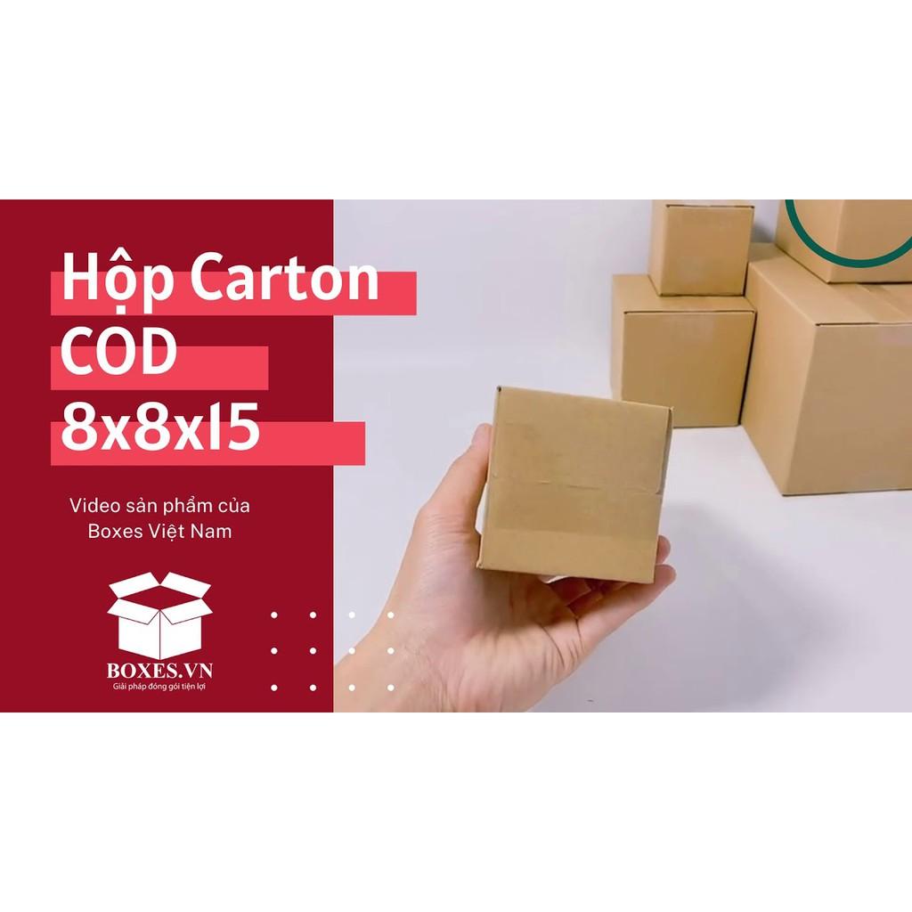 8x8x15 Combo 50 hộp Carton đóng hàng giá tận xưởng