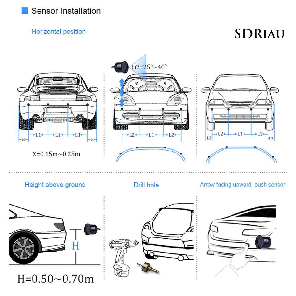 Thiết Bị Dò Radar 4 Cảm Biến Cho Xe Hơi Và Xe Tải Qcdz