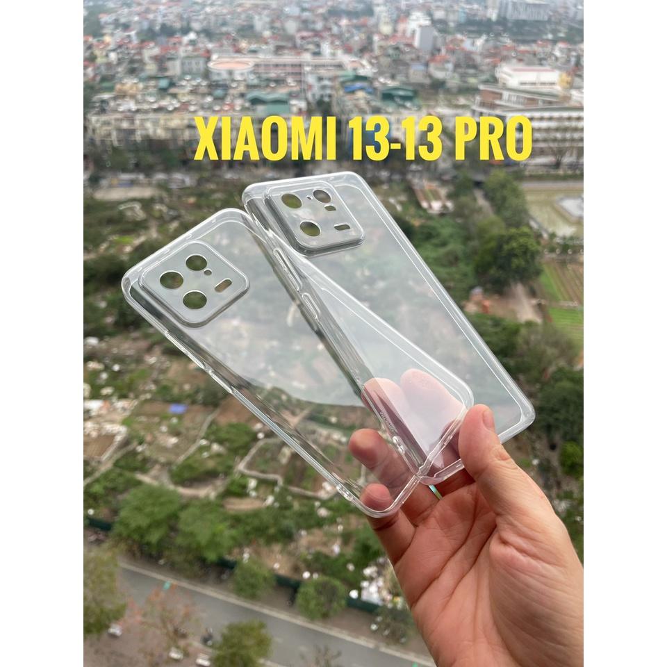 Ốp lưng cho Xiaomi 13, Xiaomi 13 Pro silicon trong suốt hãng GOR bảo vệ Camera Hàng nhập khẩu