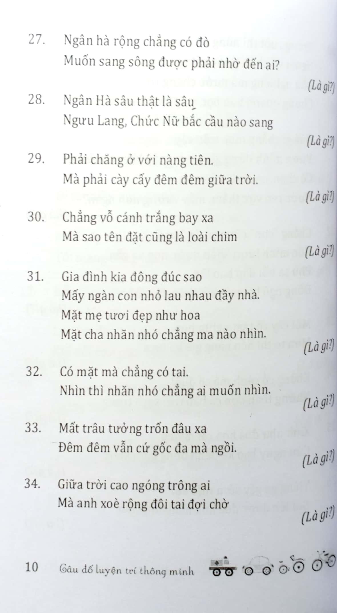 Câu Đố Luyện Trí Thông Minh
