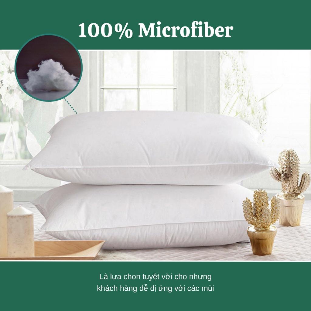 Ruột Gối Bông Microfiber-Ruột gồi nằm Lông Vũ Nhân Tạo-Tiêu chuẩn khách sạn - Đầy đủ Kích Thước Cho Bạn Lựa Chọn-Limpark