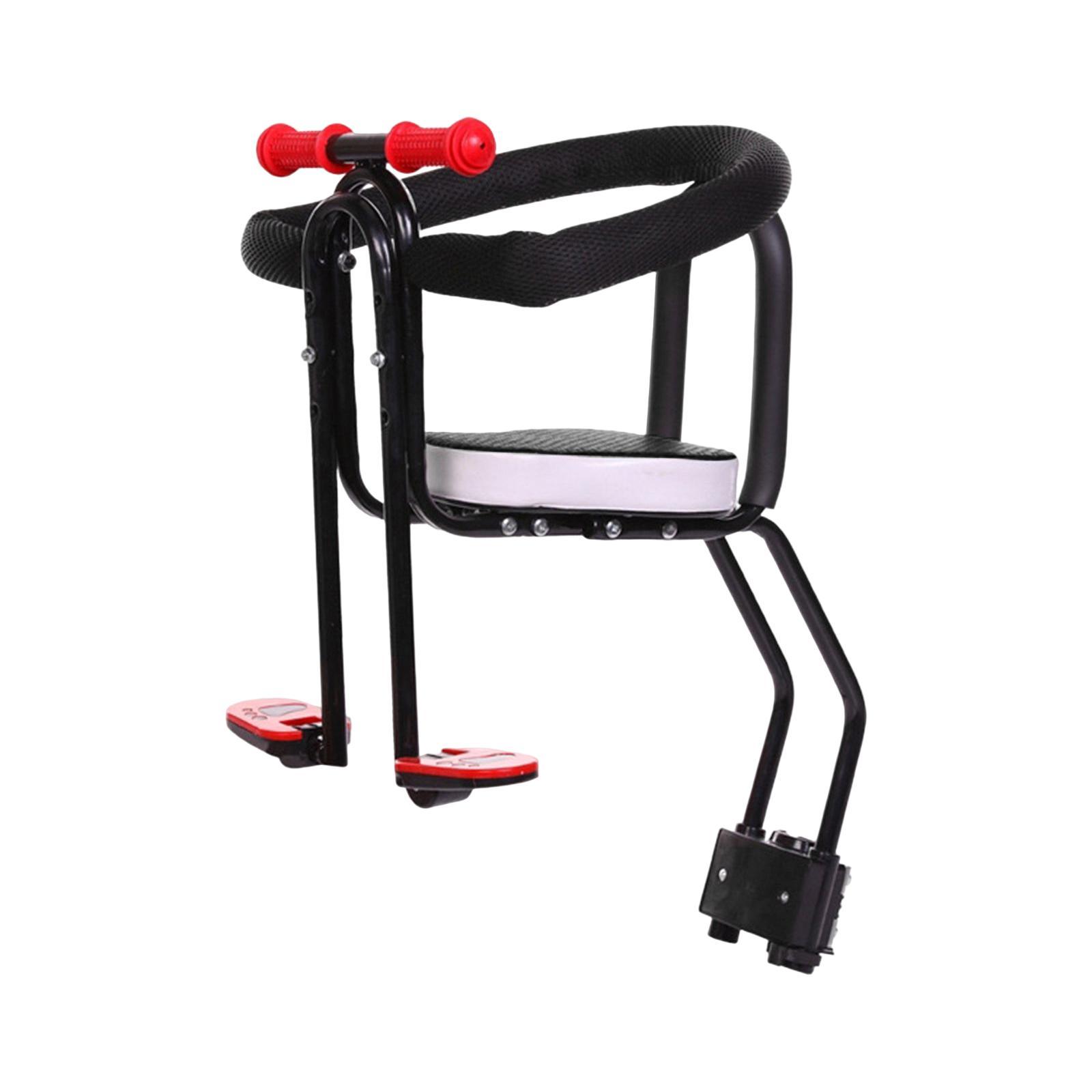 Child Seat Front Mounted with Pedals with Handrail Baby Seat