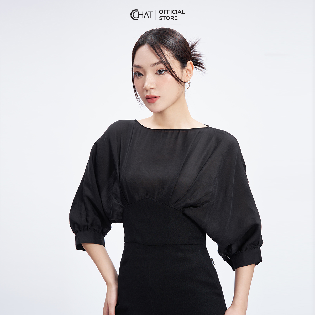 Jumpsuit Nữ  Kiểu Phối Ly Thân Trước Chất Tuytsi Cao Cấp Mềm Mịn 53JDS8002ST