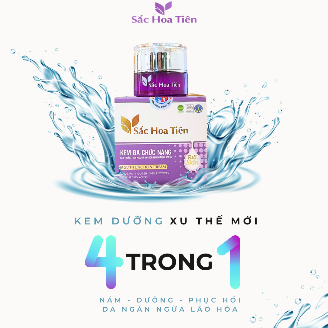KEM ĐA CHỨC NĂNG NÁM – DƯỠNG – GIÚP PHỤC HỒI DA – GIÚP NGĂN NGỪA LÃO HÓA DA  SẮC HOA TIÊN CHÍNH HÃNG