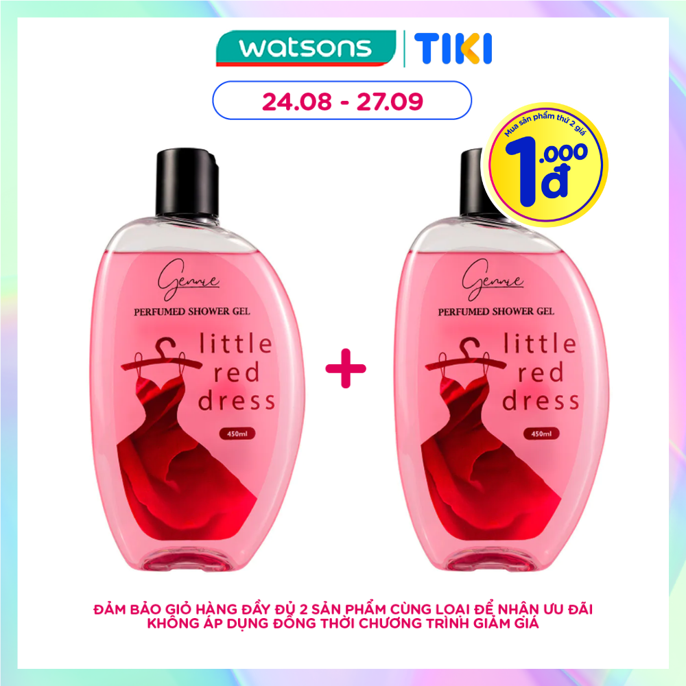 Sữa Tắm Nước Hoa Gennie Little Red Dress Shower Gel Ngọt Ngào và Ngây Thơ 450ml