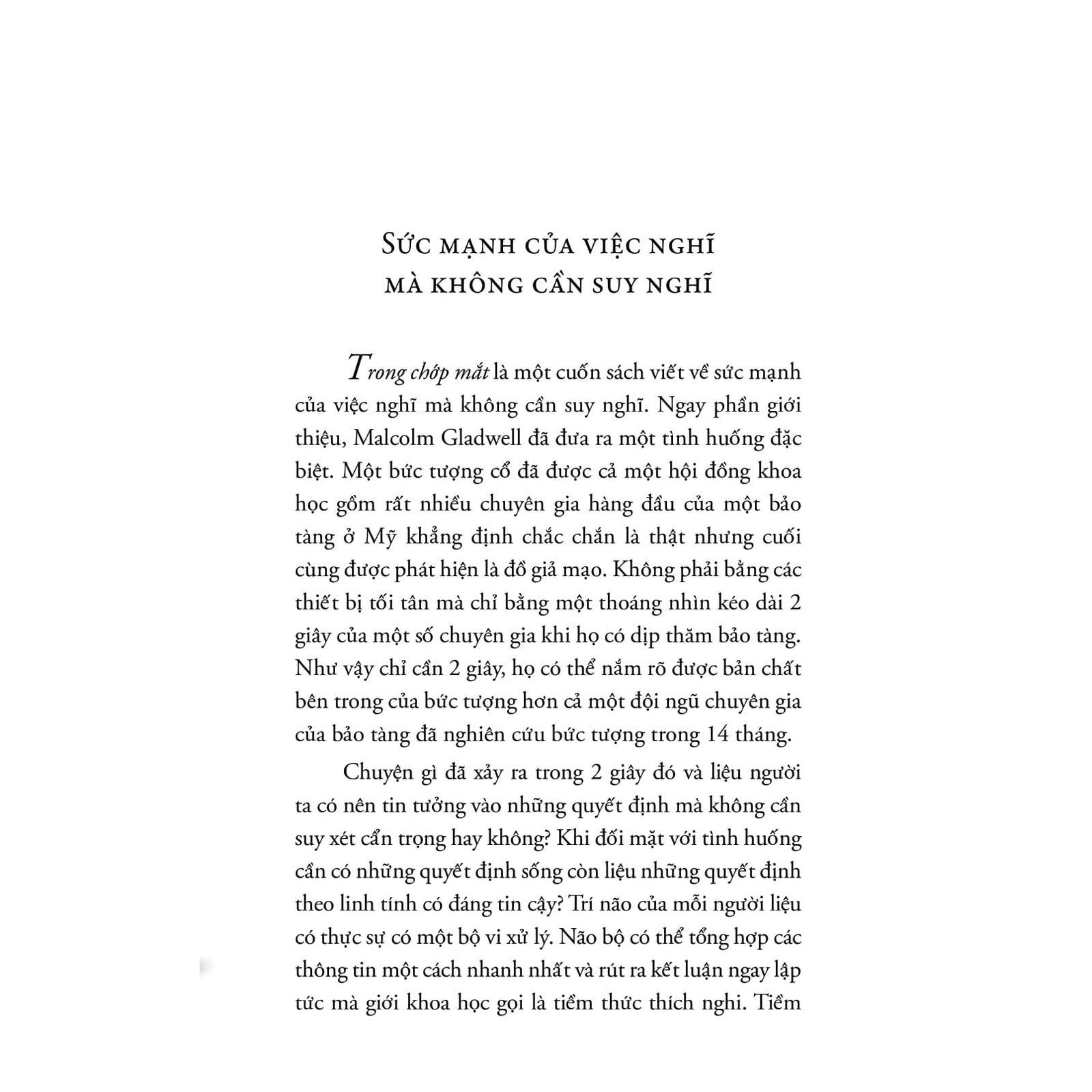 Trong Chớp Mắt - Blink (Tái Bản 2024) - Bản Quyền