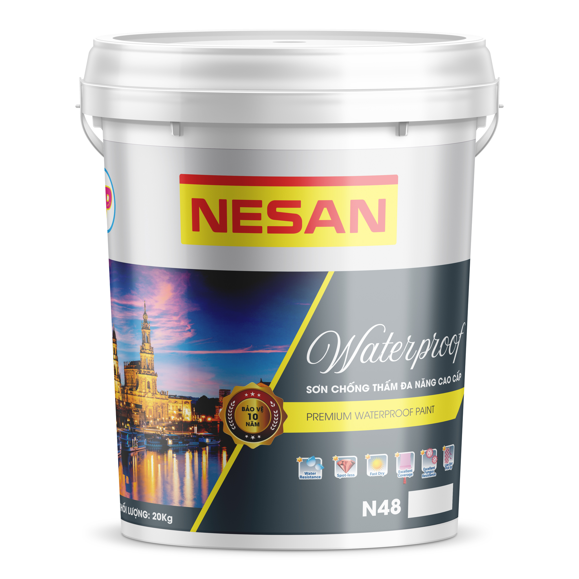 Sơn nước cao cấp Nesan - N22 Sơn chống thấm đa năng