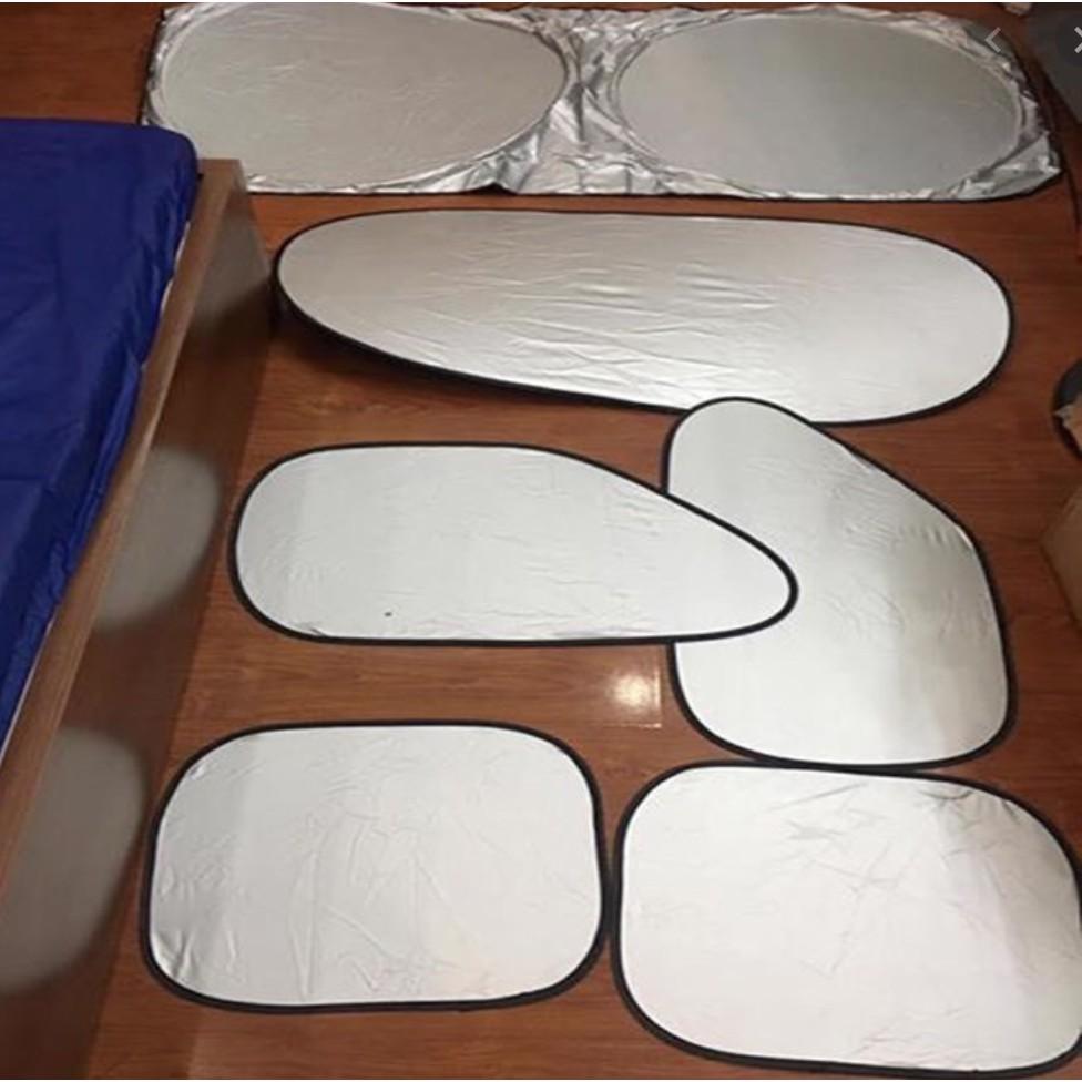 Set 5 tấm che nắng dành cho ô tô kèm giác hút tiện dụng