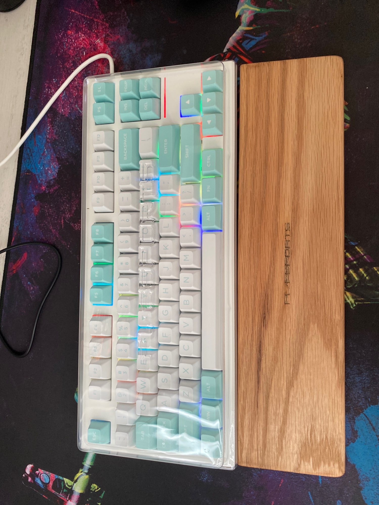 Bàn phím cơ FL-Esports FL750 SAM Polar Night/Mashmallow - Hàng chính hãng