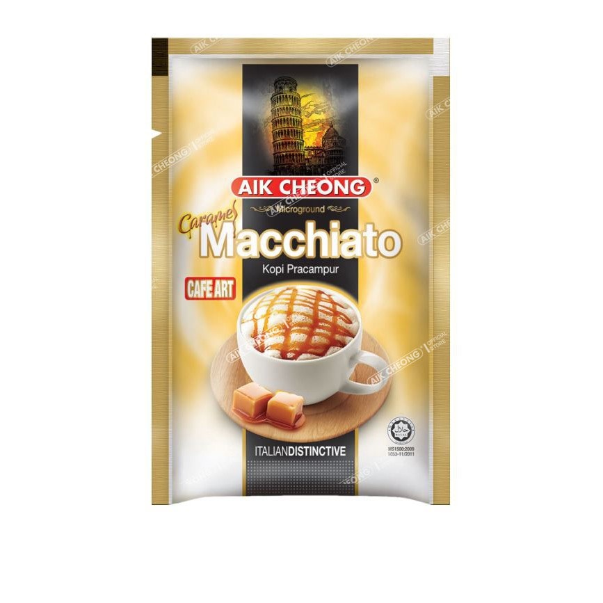 Cà Phê Macchiato Caramel Hòa Tan Aik Cheong Malaysia 300g (12 Gói x 25g)