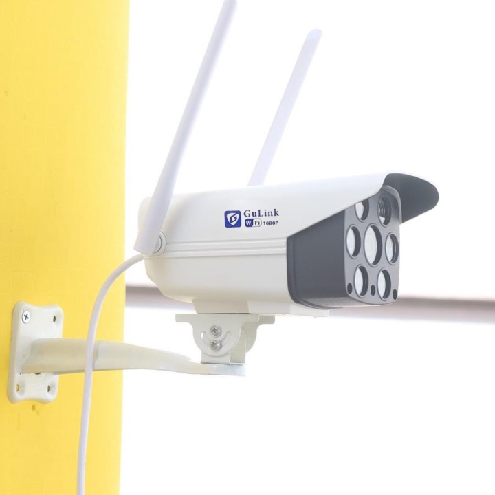 Camera IP Wifi 2.0Mps Thân Ngoài Trời Chống Nước GULINK GLT506 6 LED - Hàng Chính Hãng