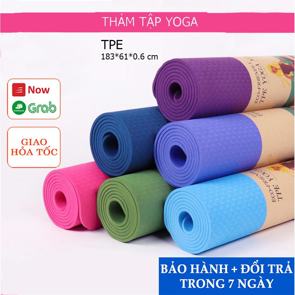 THẢM YOGA 1 LỚP 6MM HOA VĂN