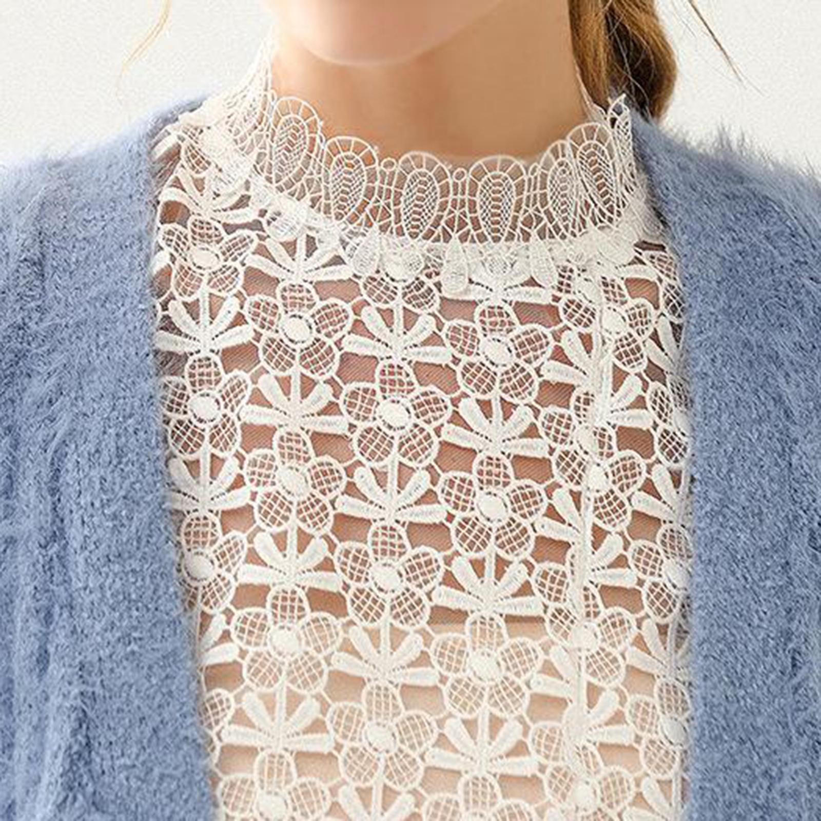 Women's Fall Spring Summer Lace Trim Sleeveless Top Halter Hollow Out Flowers Crochet Tank Top Clubwear Vest Blouse