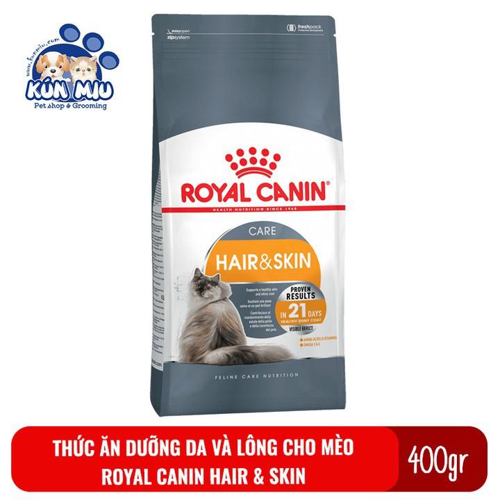 Thức ăn cho mèo giúp dưỡng da và lông Royal Canin Hair & Skin túi 400gr