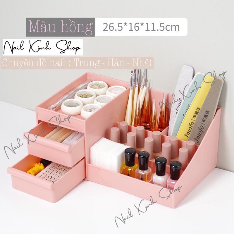 Kệ đựng dụng cụ nail - hộp đựng nail - đựng mỹ phẩm