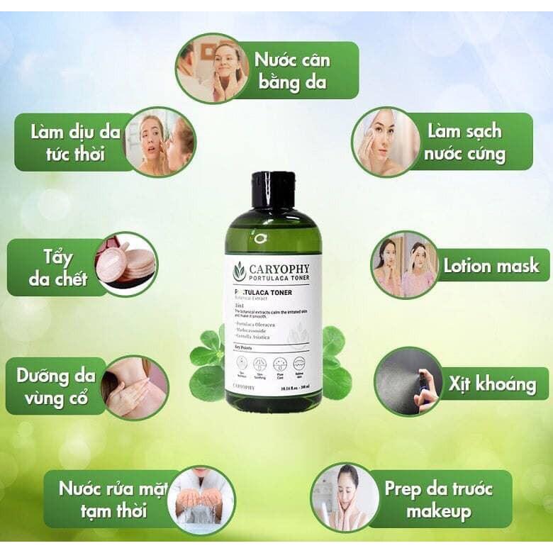 Bộ 3 SP làm dịu da mụn và tẩy da chết dịu nhẹ Caryophy