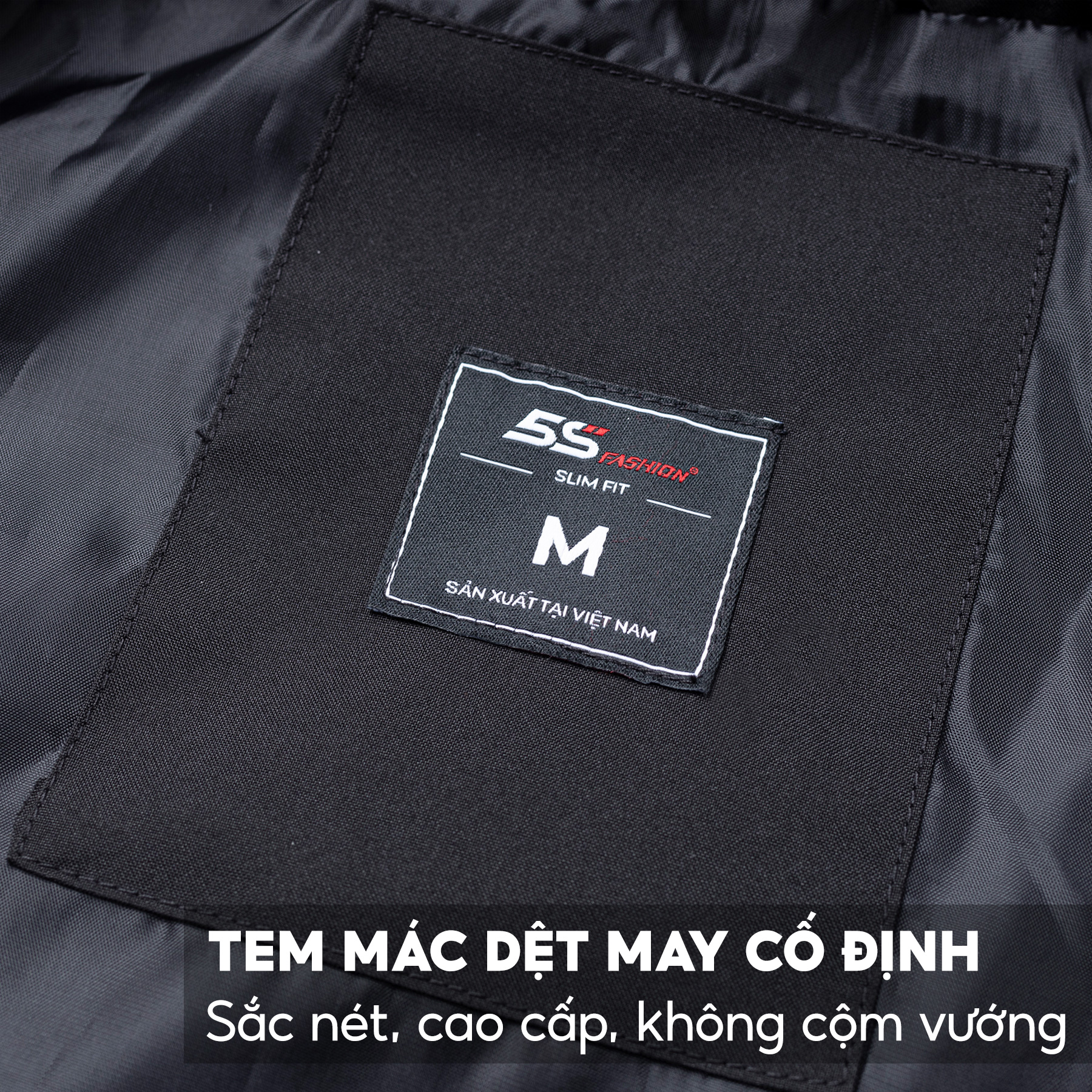 Áo Khoác Nam Chần Bông 5S FASHION, Dày Dặn, Thiết Kế Trơn Basic, Cúc Cài Nổi Bật