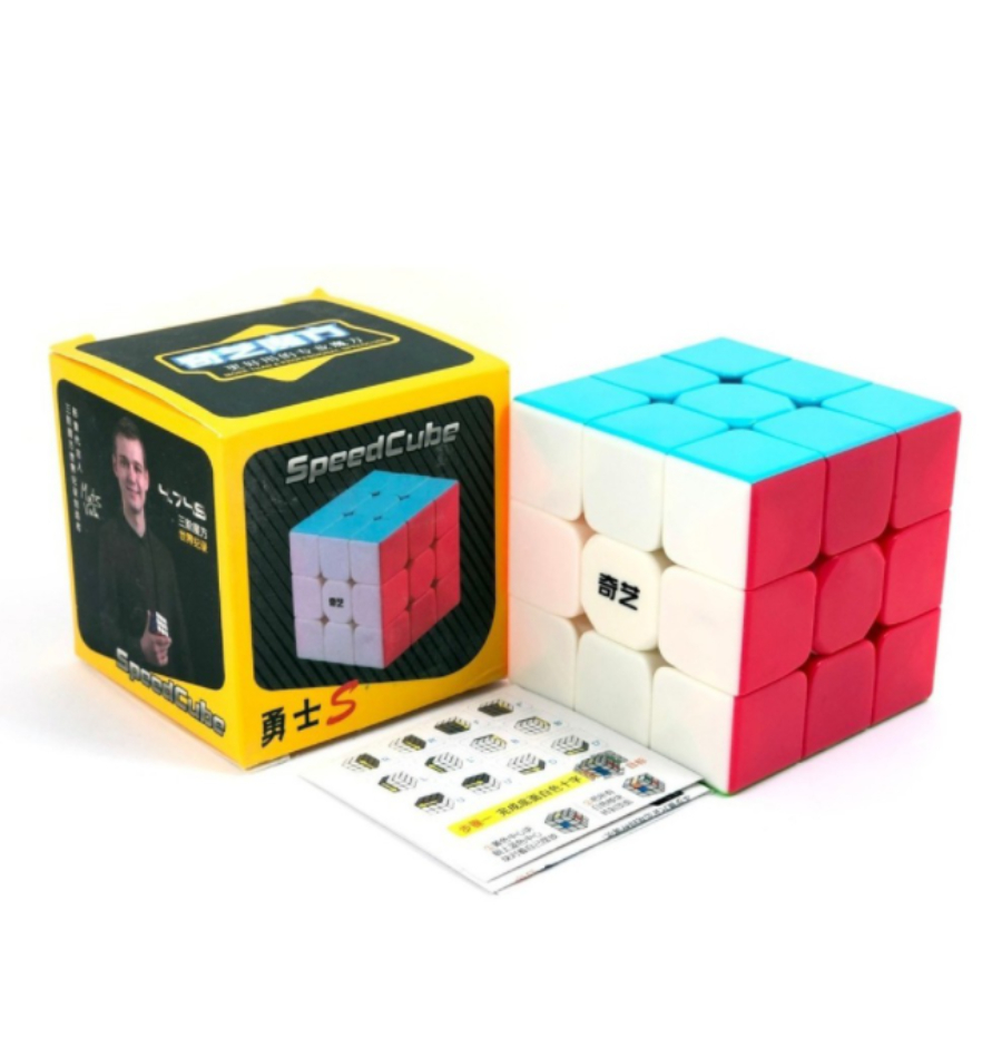 Rubik 3x3 QiYi Warrior S Stickerless Rubic 3 Tầng Không Viền