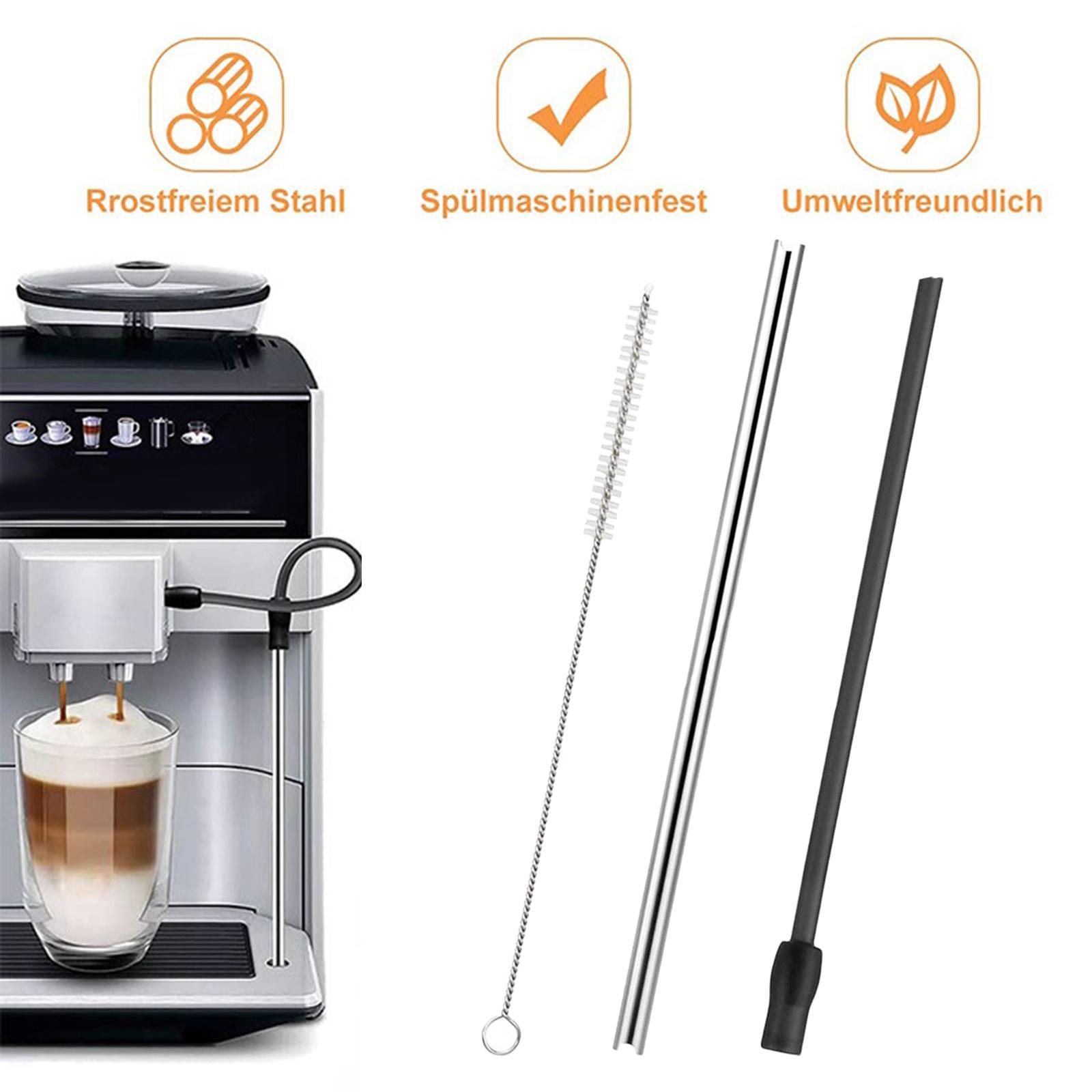 3 Pieces Replacement Milk Hose and Cleaning Brush Set for Coffee Machine
